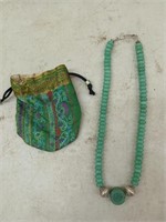 Jadeite Sterling necklace