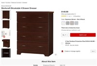 B6301  Storkcraft Brookside 4 Drawer Dresser - Esp