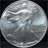 2021 1oz Silver Eagle Gem BU