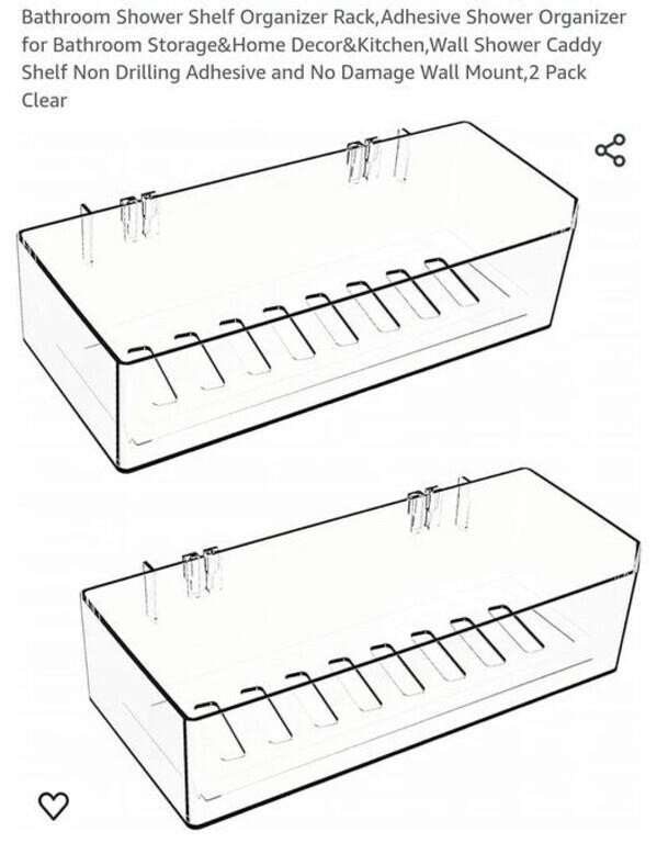 MSRP $12 2 Pack Shelf Racks