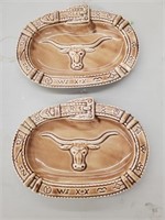 2 McCoy long horn plates
