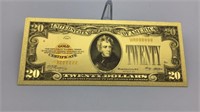 U.S. Collectible Gold Bill