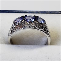 $200, S.Silver Genuine Tanzanite Ring