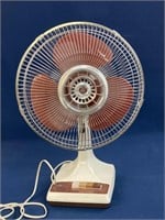 Vintage Ku Hsing 12” Oscillating fan, works