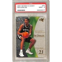 1997 Skybox Ex2001 Tim Duncan Rc Psa 9