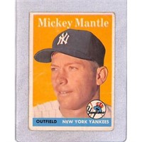 1958 Topps Mickey Mantle Low Grade