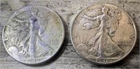 1946 Walking Liberty Half Dollars 90% Silver