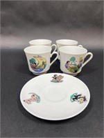 Winterling Vintage Ceramic Teacups and Saucers