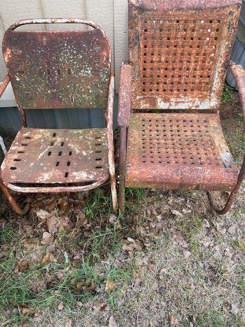 Antique Patio Chairs