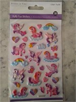 G) New, Forever in Time, Puffy Fun Stickers, 1 pk