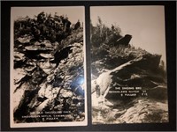 SMUGGLERS NOTCH, VERMONT: 2 x REAL PHOTO Postcards