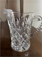 Small glass pitcher, decanter