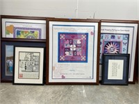 Assorted Frames --with Mats And Glass