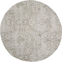 4'x5'6" Paisley Tufted Accent Rugs Gray