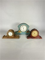 (3) Tambour Shelf Clocks