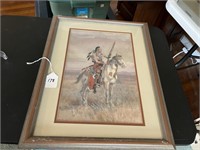 Charles Russell "The Scout" Framed and Matted