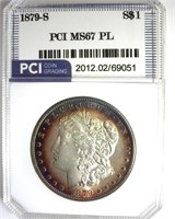 1879-S Morgan MS67 PL LISTS $2700