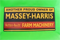 Another Proud Owner of Massey-Harris Farm Sign