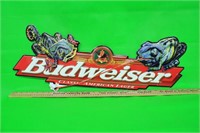 Budweiser Lizard Metal Beer Sign