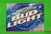 Bud Light Beer Metal Sign
