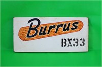 Burrus BX33 Metal Flanged Seed Sign, 18"W