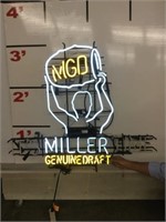 Miller Genuine Draft Blinking Neon