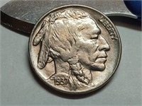 OF) high grade 1937 Buffalo nickel