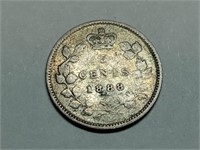 OF) 1888 Canada silver five cents