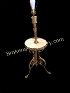 Victorian Brass Floor Lamp,