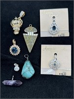 Beautiful Lot of 8 Pendants