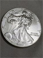 2000 BU American Silver Eagle