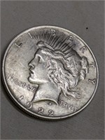 1922 Silver Peace Dollar