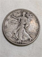 1934 Walking Liberty Half