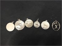 Various Silver Charms