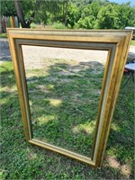 Large Framed Mirror Gold Colored Frame