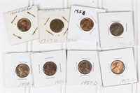 Assorted 1950's Lincoln Wheat Cents