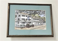 The Griswold Inn Framed & Matted Under Glass