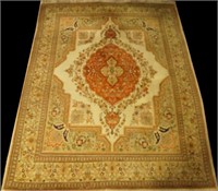 HAND KNOTTED PERSIAN WOOL BLEND RUG