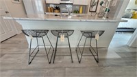 3PC COUNTER STOOLS