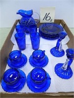 Cobalt Blue Child's Set of Dishes
