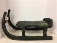 Child's primitive wooden painted sled