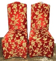 Nicely Upholstered Parsons Chairs
