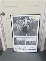 The Three Stooges Golf Poster