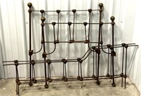 Antique Victorian Iron Child's Bed with Side Rails