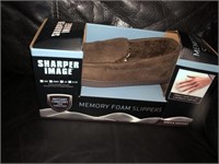 Sharper Image Memory Foam Slippers