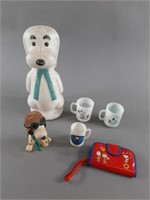 Vtg Peanuts Snoopy Collectibles Lot w/ Bank