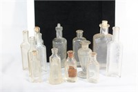 Large Collection of Antique Glass Bottles