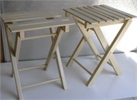 Folding Wood Tables set 2