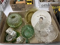 JOHN KENNEDY PLATE + GLASSWARE