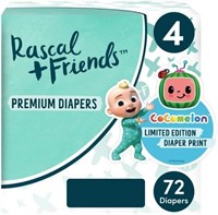 Rascal + Friends Diapers Edition Size 4  72 Count
